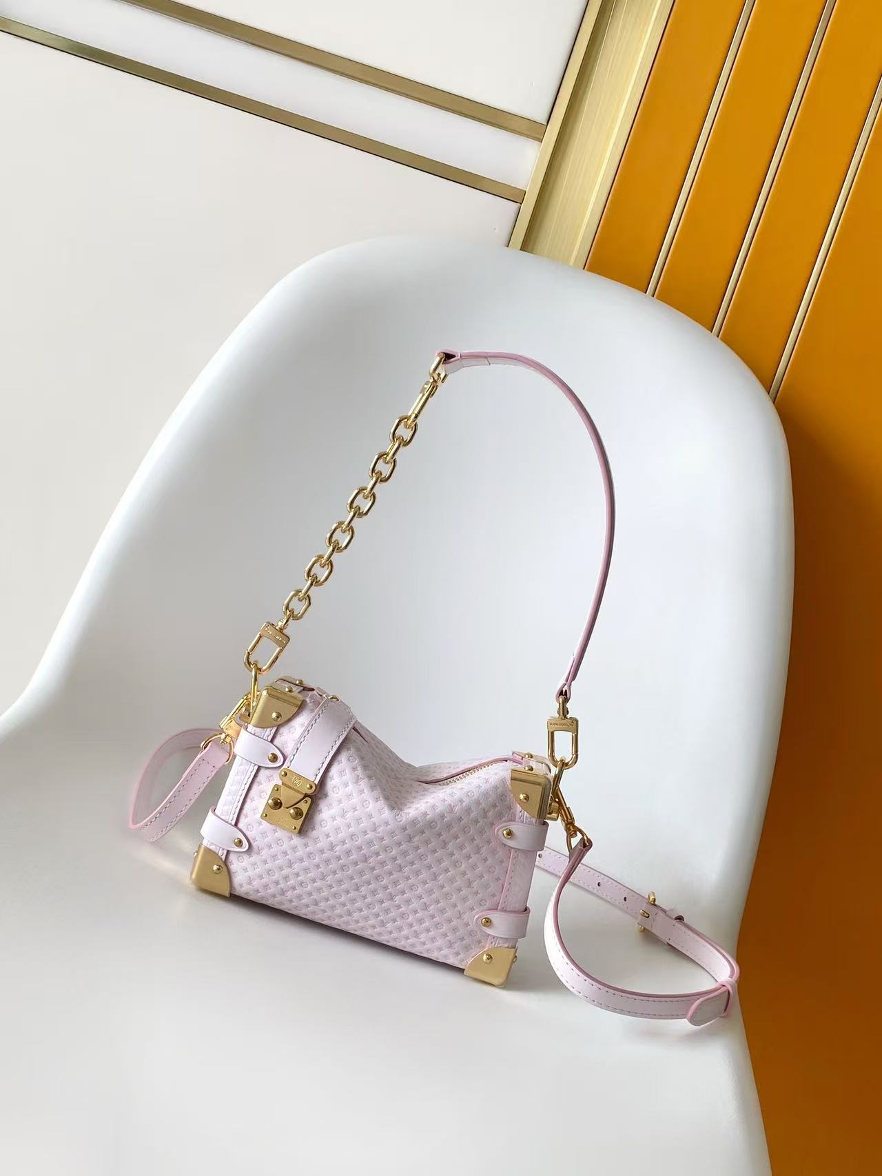 LV Side Trunk PM 淡粉紫