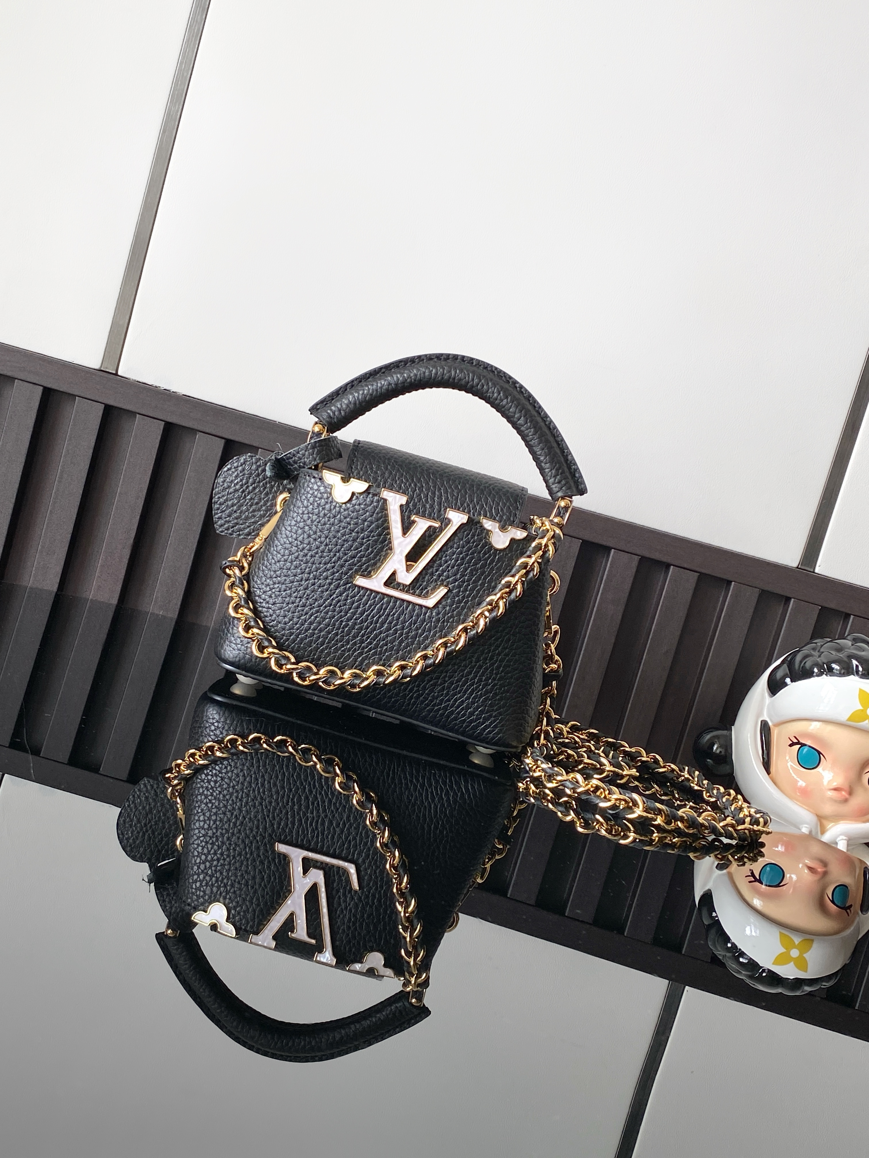 LV Capucines Nano Flower Crown 黑色