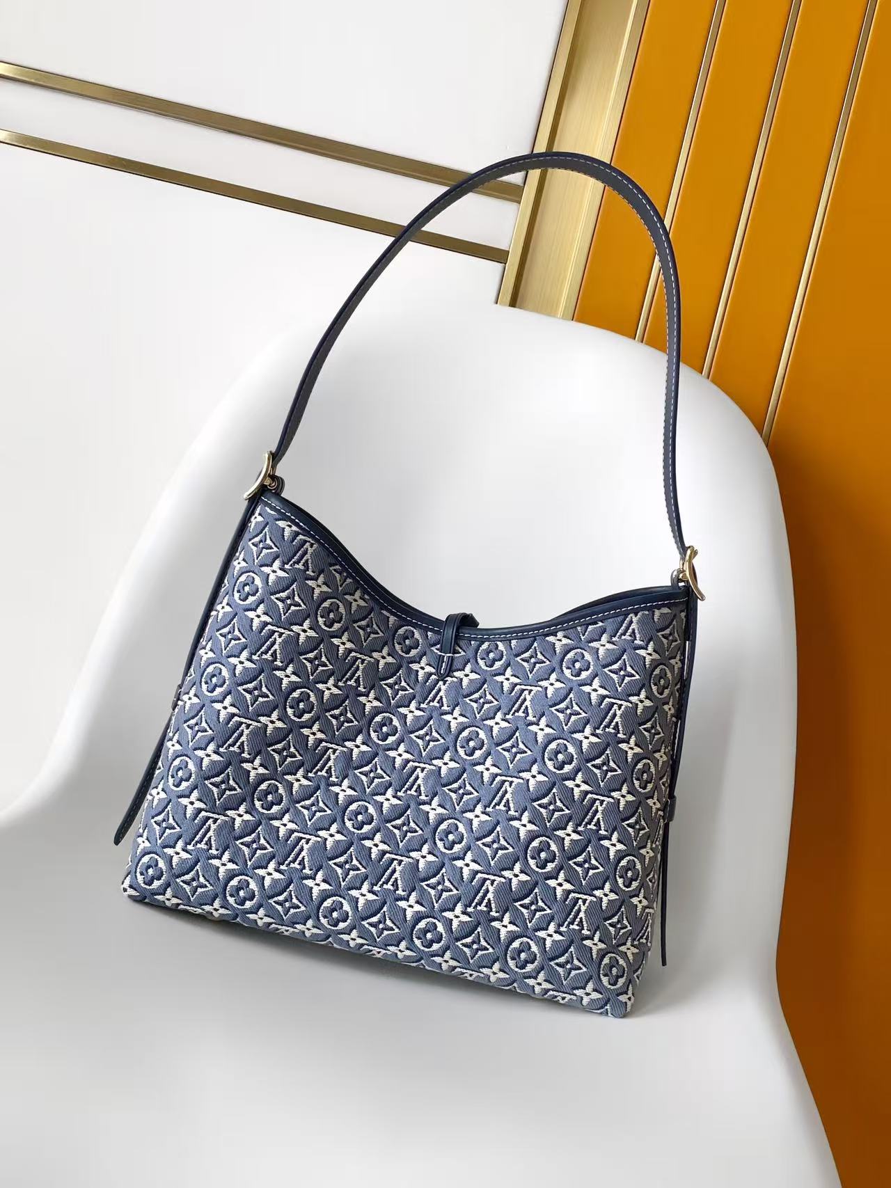 LV CarryAll PM 牛仔藍