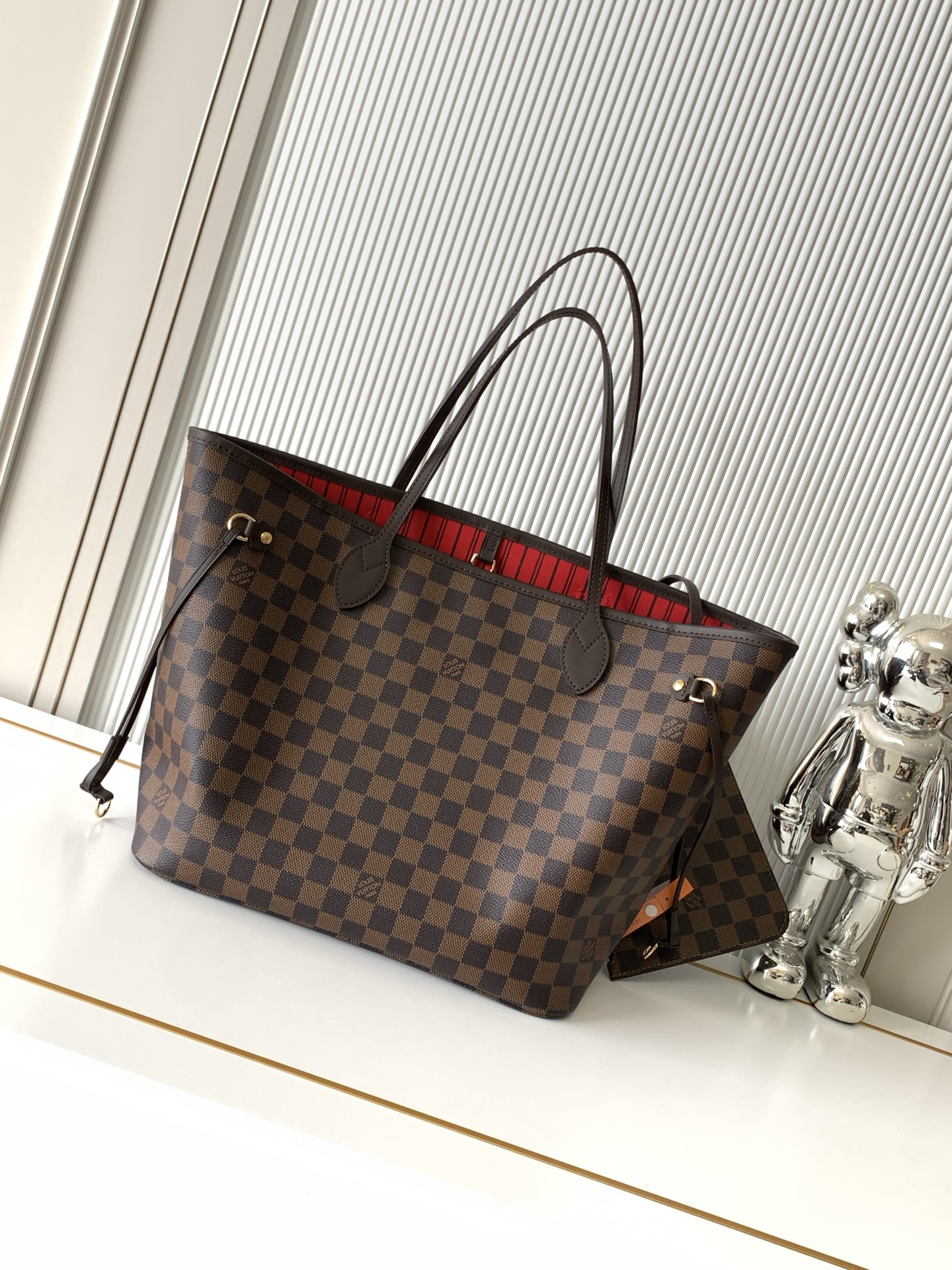 LV Neverfull MM 棕棋盤