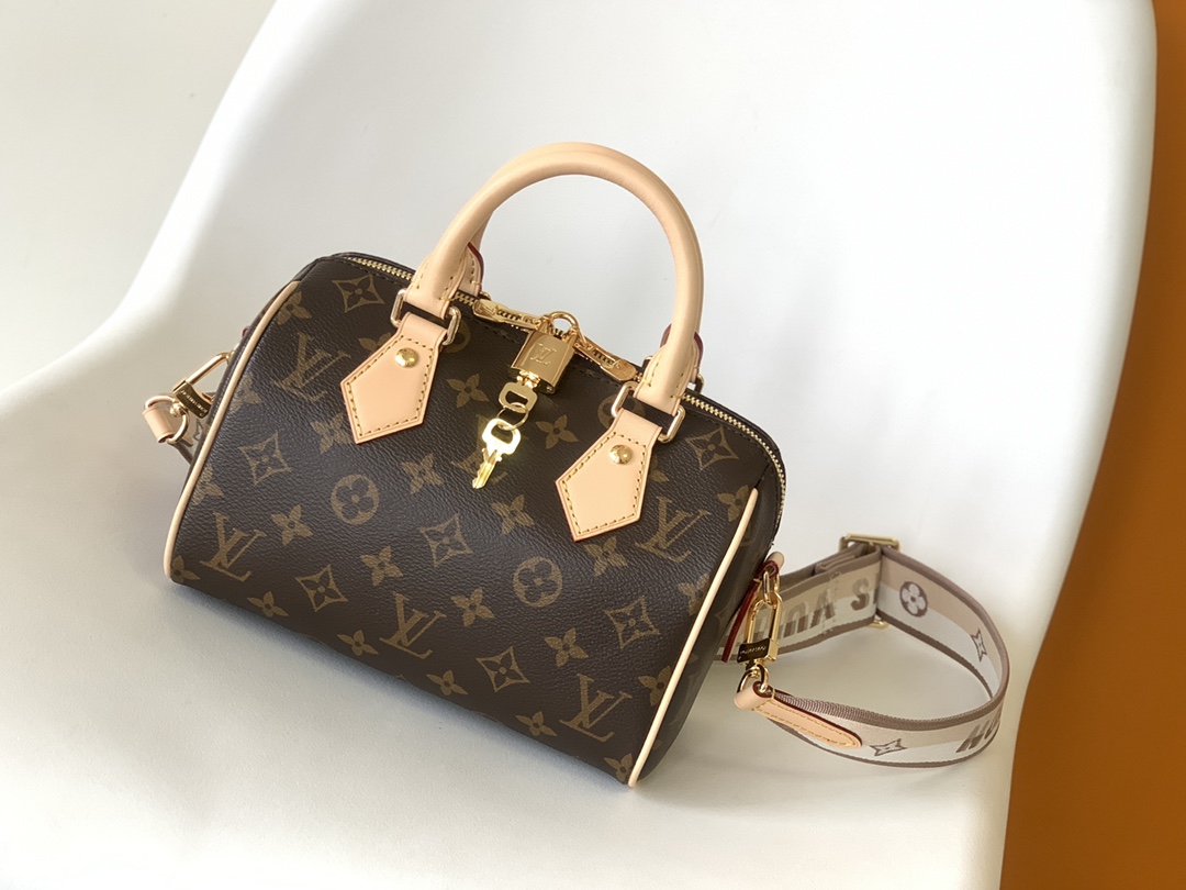 LV Speedy Bandoulière 20 經典老花
