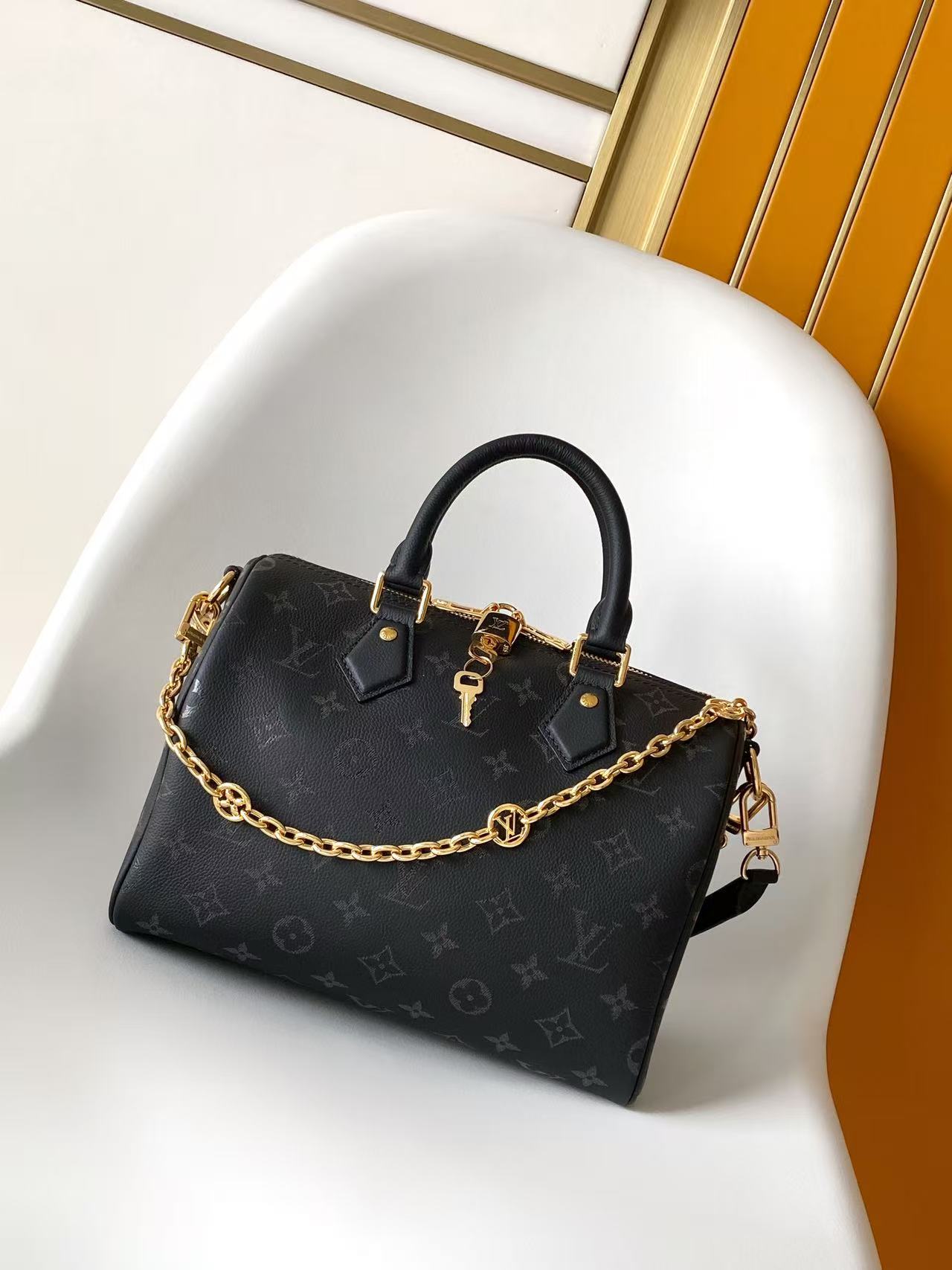 LV Speedy Bandoulière 25 黑色