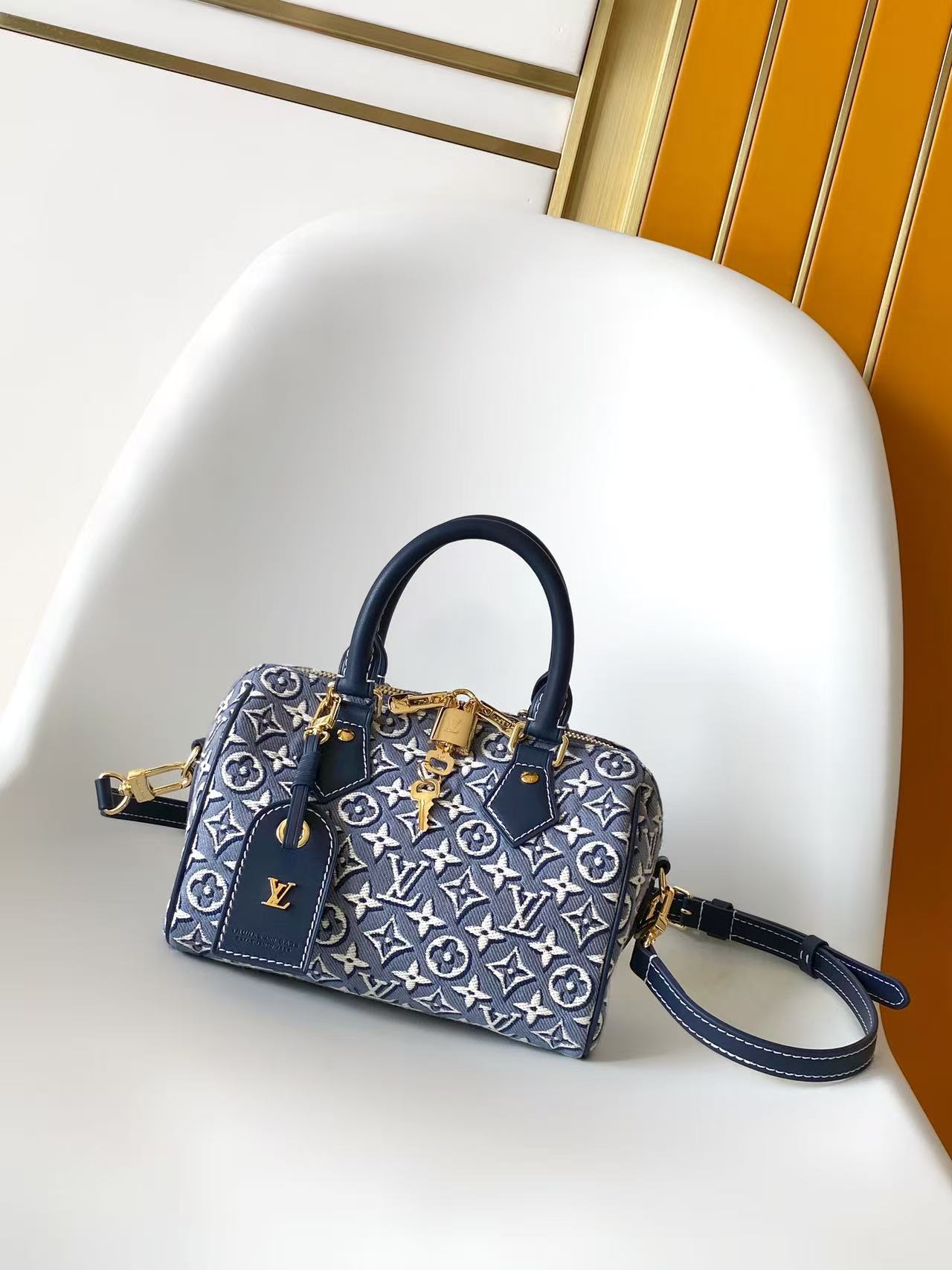 Speedy Bandoulière 20 牛仔藍