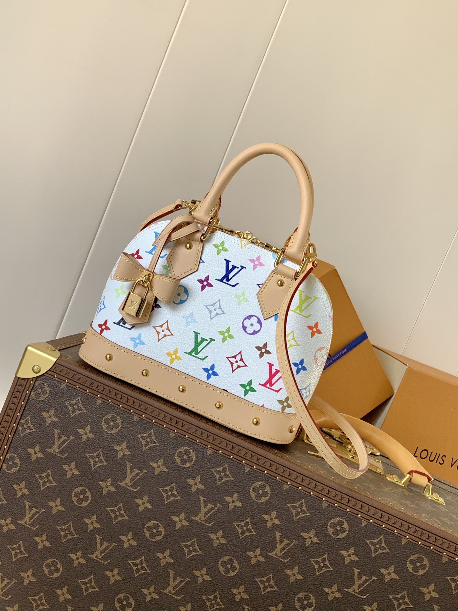LV x 村上隆 Alma BB 彩色老花
