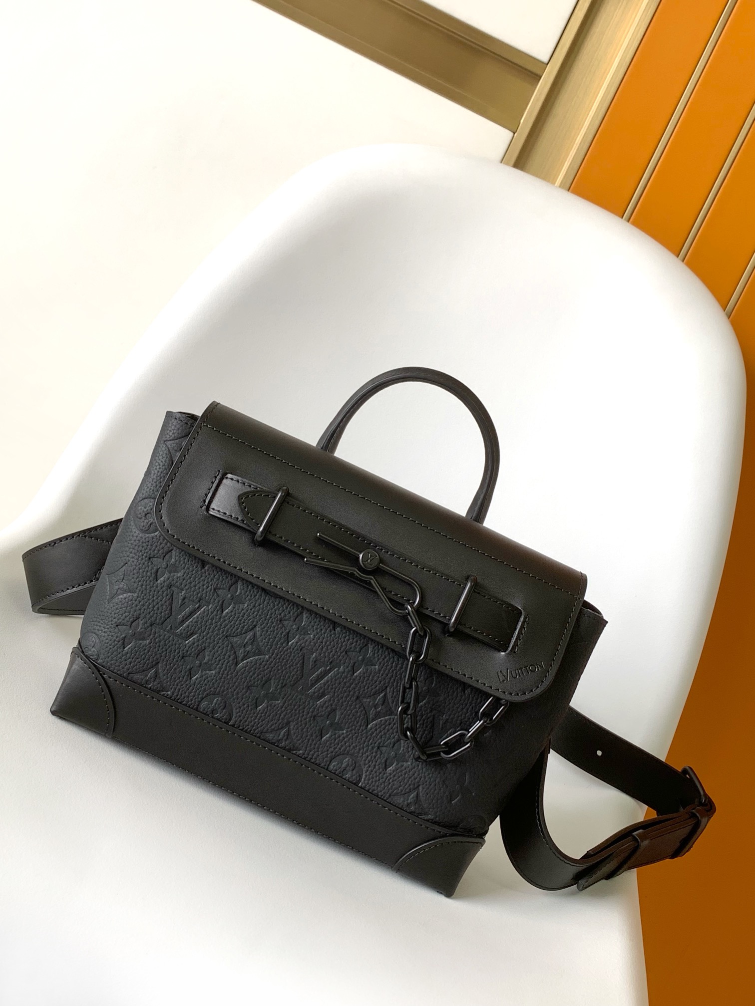 LV Steamer PM 黑色壓花