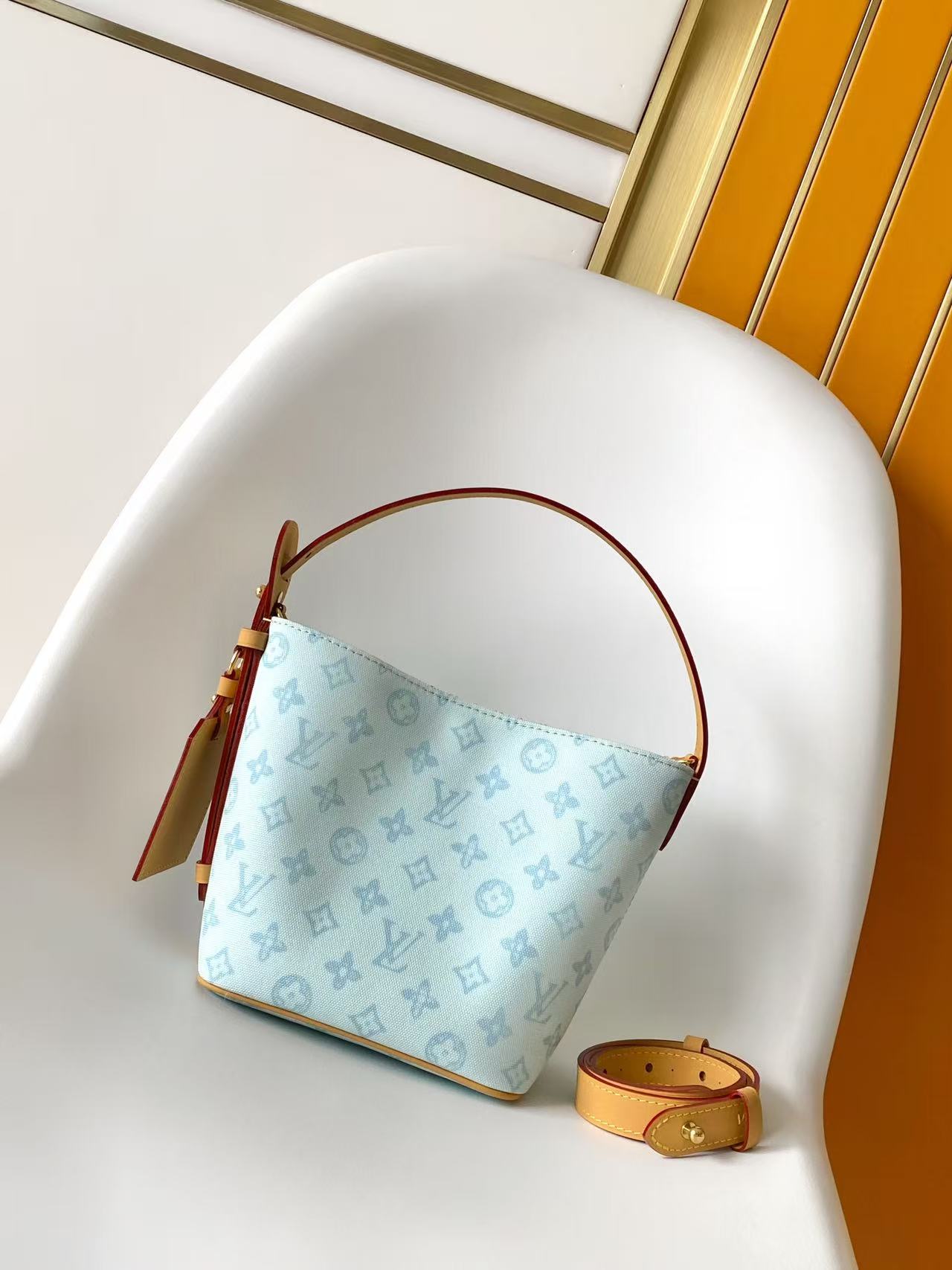 LV All In BB 復古藍色老花