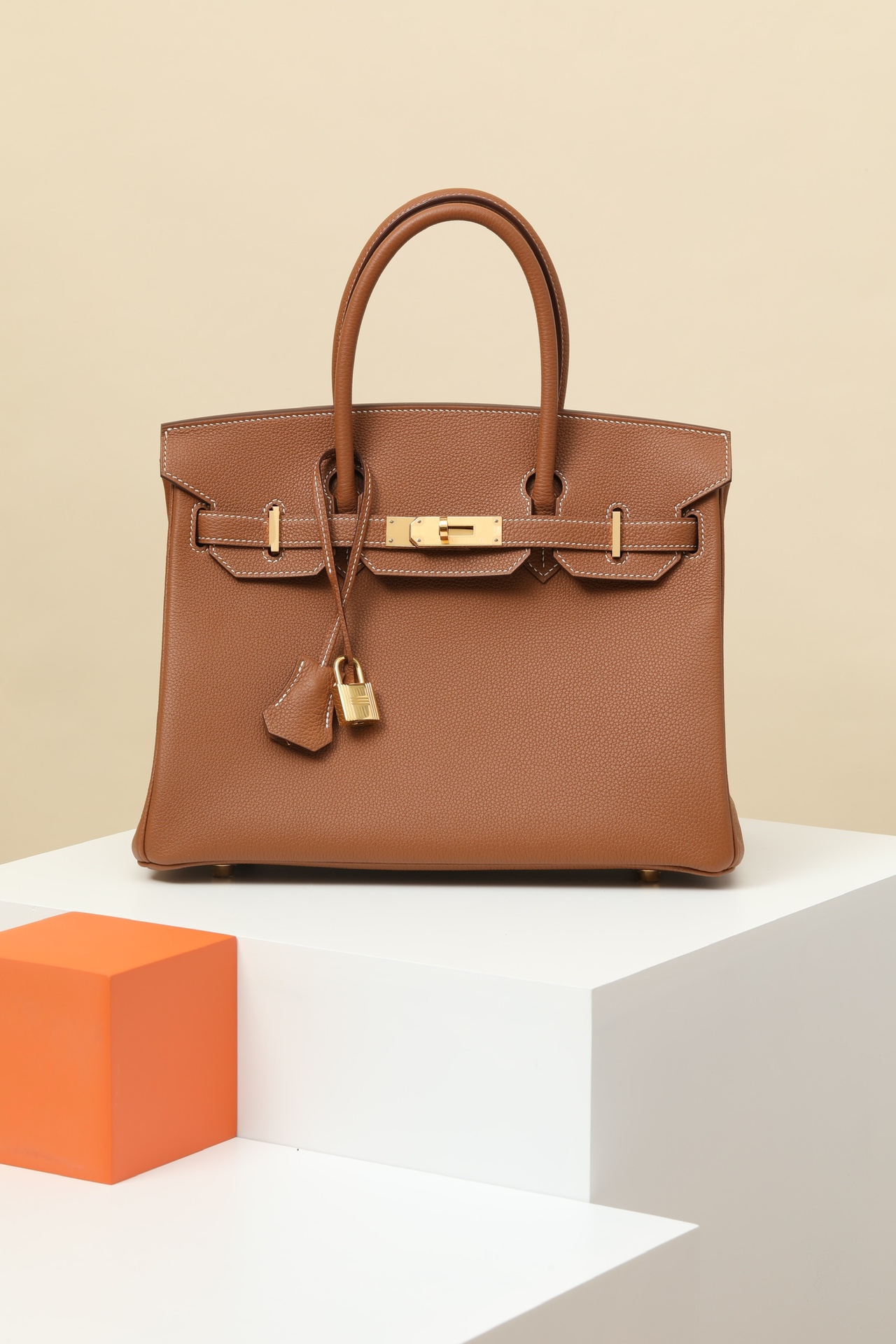 Hermès Birkin 30 CK37 金棕 Togo 皮 金扣