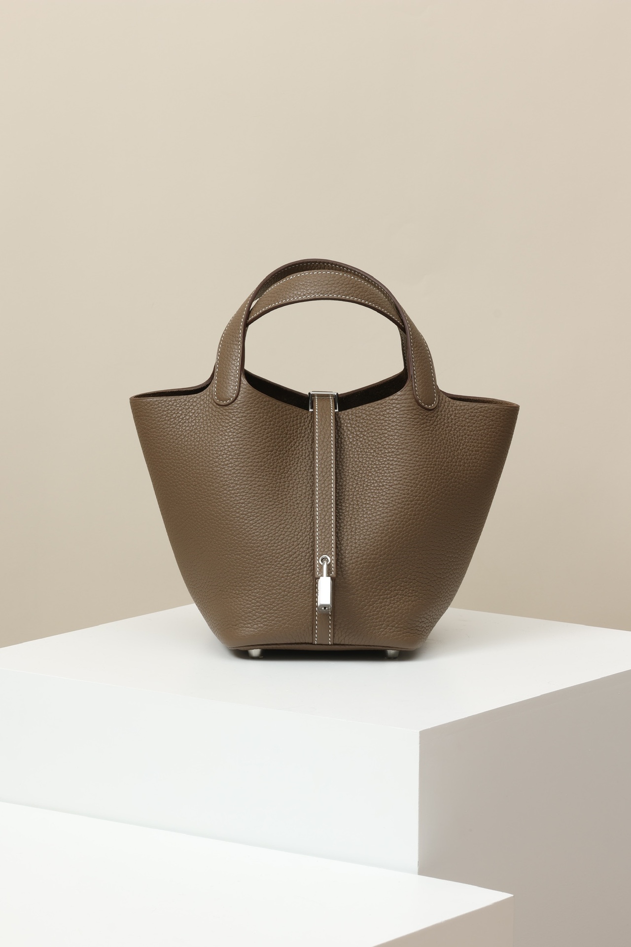Hermès Picotin Lock 18 CK18 大象灰 TC 皮 銀扣