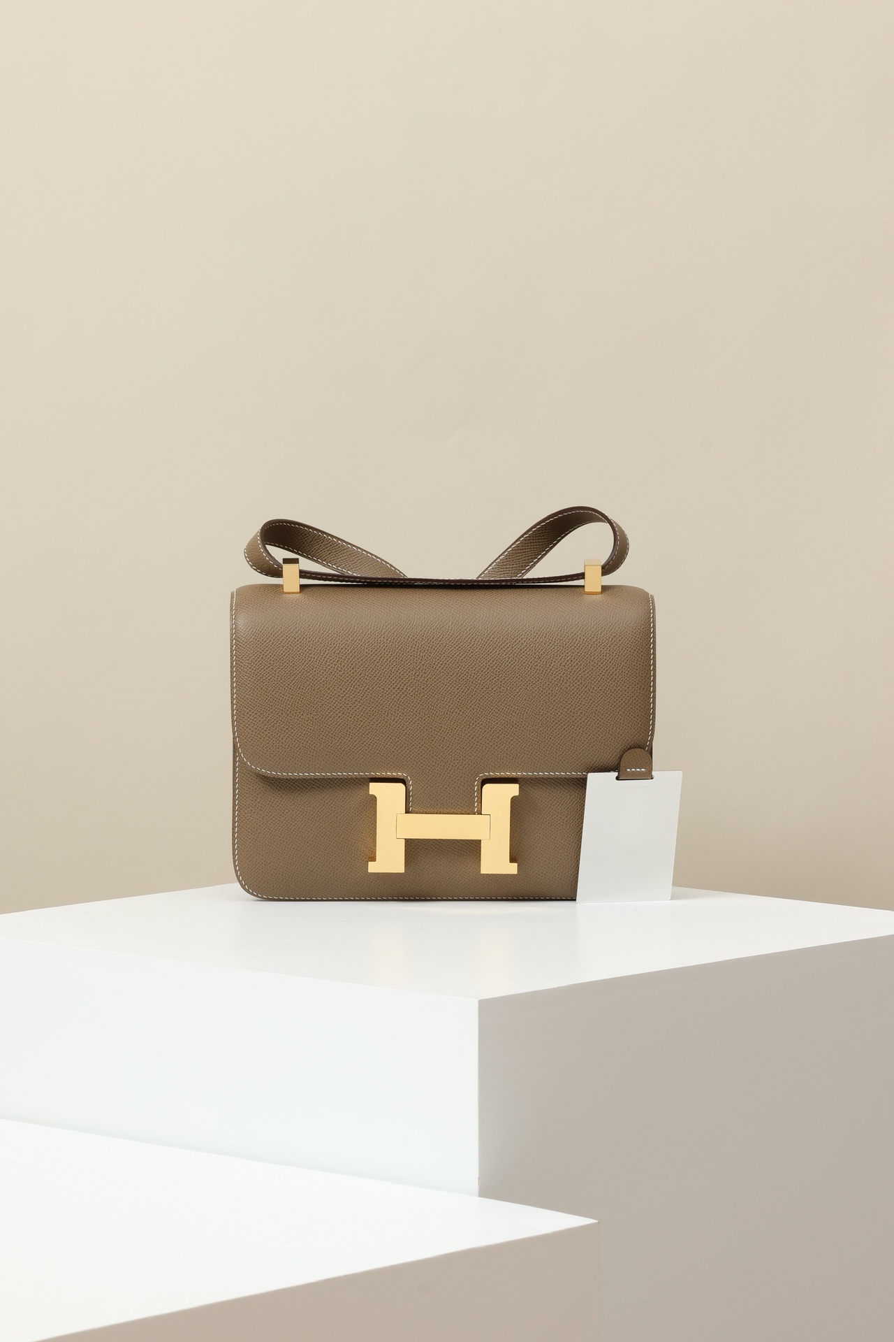Hermès Constance 23 CK18 大象灰 Epsom 皮 金扣